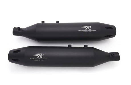 Red Rooster Astral Pro Black Matte Exhaust for Royal Enfield Super Meteor 650