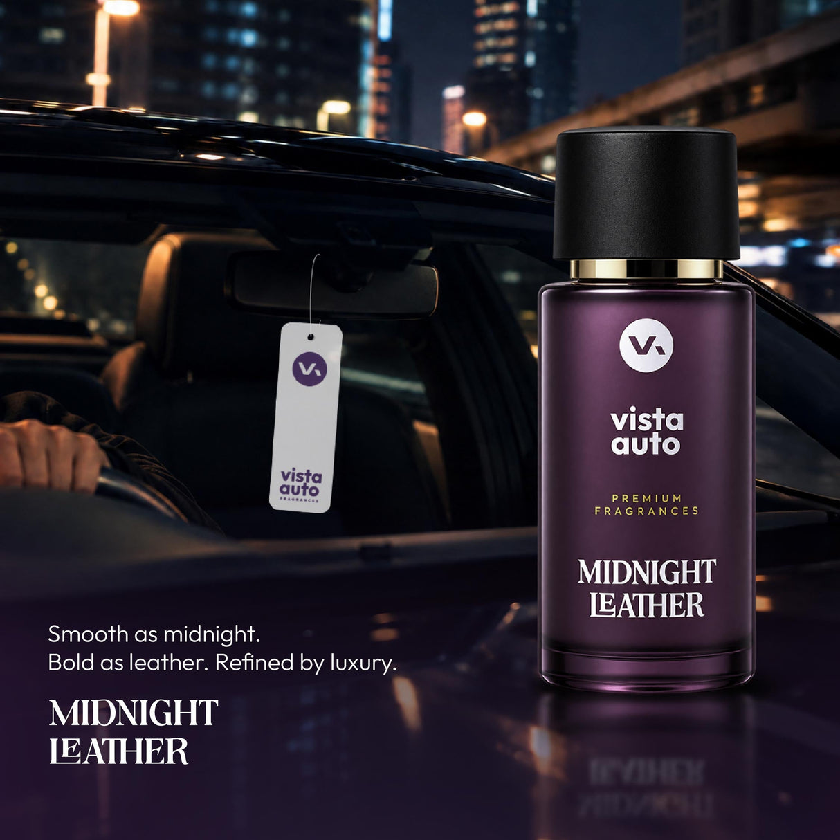Vista Midnight Leather Car Perfume 50 ml

