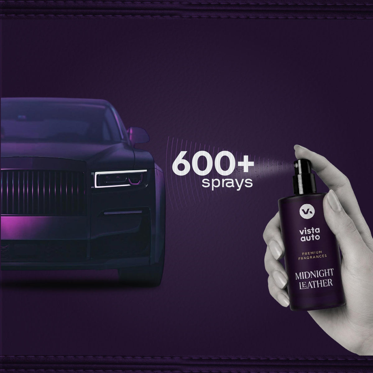 Vista Midnight Leather Car Perfume 50 ml

