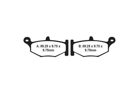EBC Double-H Sintered Brake Pads Suzuki V-Strom FA379HH Front FA419HH Rear HH Rated High Performance Motorcycle Brake Pads