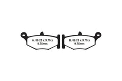 EBC Double-H Sintered Brake Pads Suzuki V-Strom FA379HH Front FA419HH Rear HH Rated High Performance Motorcycle Brake Pads