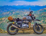 SS Motocorp 2x1 Full System Exhaust Fat Can for Royal Enfield Interceptor 650 Continental GT 650 with Y Joint