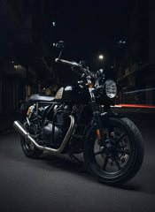 SS Motocorp 2x2 Full System Exhaust Fat Cans for Royal Enfield Interceptor 650 Continental GT 650 with H Joint