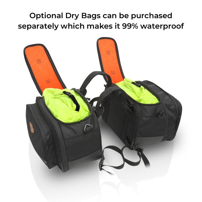Guardian Gears Stallion 50L expandable motorcycle saddlebags