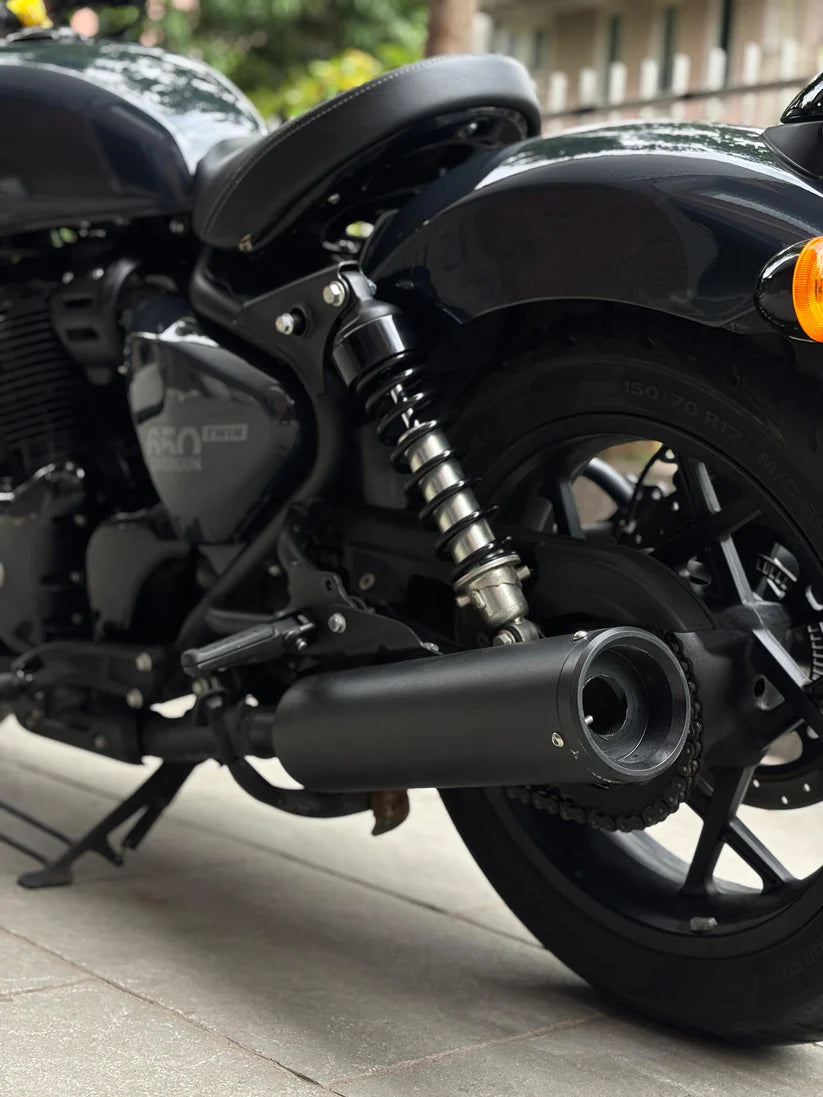 SS Motocorp Slip-On Exhaust Black Finish for Royal Enfield Shotgun 650 Pair