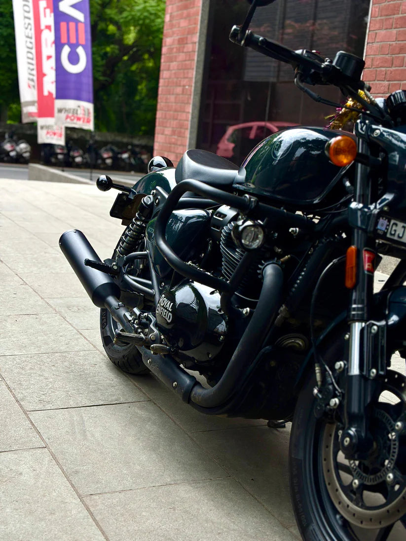 SS Motocorp Slip-On Exhaust Black Finish for Royal Enfield Shotgun 650 Pair