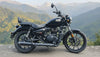 SS Motocorp Slip-On Exhaust for Royal Enfield Meteor 350 Steel Polished Matte Black Finish