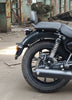 SS Motocorp Slip-On Exhaust for Royal Enfield Classic Reborn 350 Steel Polished Matte Black Finish