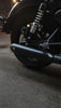 SS Motocorp Slip-On Exhaust for Royal Enfield Meteor 350 Steel Polished Matte Black Finish