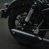 SS Motocorp Slip-On Exhaust for Royal Enfield Classic Reborn 350 Steel Polished Matte Black Finish
