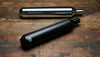 SS Motocorp Slip-On Exhaust for Royal Enfield Meteor 350 Steel Polished Matte Black Finish