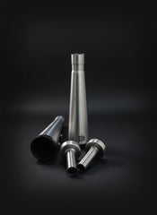SS Motocorp Slim Cans Slip-On Exhaust Pair for Royal Enfield Interceptor 650 GT 650 Steel Black Finish