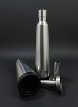 SS Motocorp Fat Cans Slip-On Exhaust Pair for Royal Enfield Interceptor 650 GT 650 Matte Mirror Black Finish