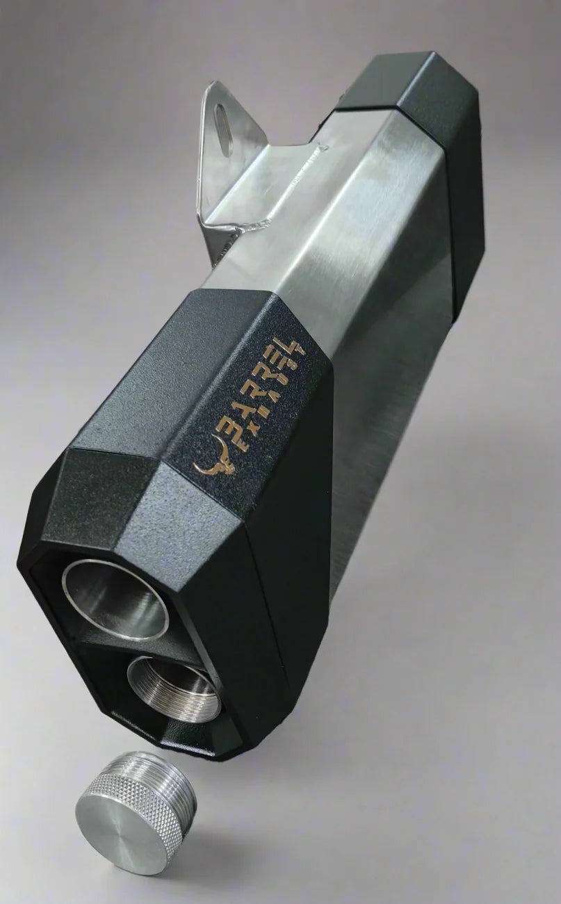 Barrel Storm stainless steel slip-on exhaust for Honda NX500 motorcycle