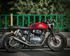 SS Motocorp 2x2 Full System Exhaust Slim Cans for Royal Enfield Interceptor 650 Continental GT 650 with H Joint