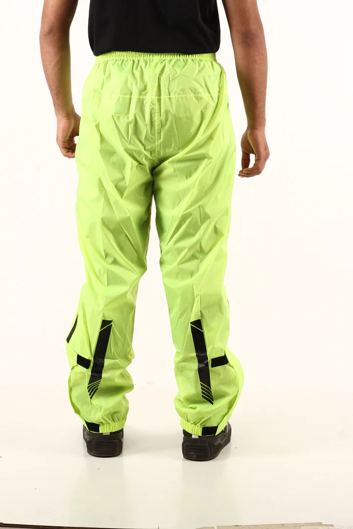Lone Ranger DryStorm Neon Waterproof Motorcycle Rain Pants High Visibility