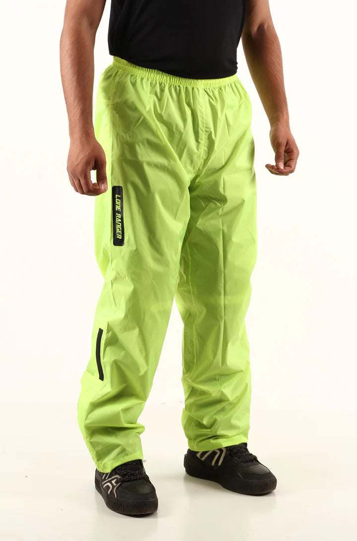 Lone Ranger DryStorm Neon Waterproof Motorcycle Rain Pants High Visibility