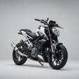 Barrel Rogue stainless steel slip-on exhaust with link pipe for KTM Duke 390 RC 390 Adventure 390 and KTM 250 models