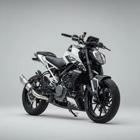 Barrel Rogue stainless steel slip-on exhaust with link pipe for KTM Duke 390 RC 390 Adventure 390 and KTM 250 models