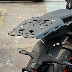 Hyperrider KTM Duke 390 Gen 3 Top Rack with Aluminum Plate Universal Top Box Carrier