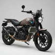 Barrel Rogue 2.0 Slip-On Exhaust with Link Pipe for Royal Enfield Guerrilla 450 in 304 Stainless Steel Black and Silver Performance Exhaust