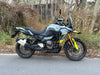 Barrel Storm stainless steel slip-on exhaust for Suzuki V-Strom 800DE adventure motorcycle