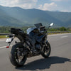 Barrel Outlaw V2 black stainless steel slip-on exhaust with link pipe for Kawasaki Ninja 1100SX motorcycle