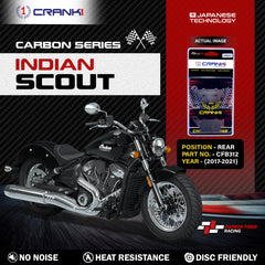 CRANK1 CFB312 Carbon Rear Brake Pads for Indian Scout 2017-2021