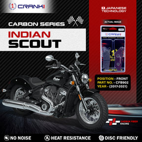 CRANK1 CFB902 carbon front brake pads for Indian Scout