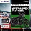 CRANK1 Sintered Front Brake Pads CB183 for Harley Davidson Sportster Iron 883 2009-2013 Motorcycle Brake Pads