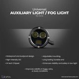 ZANA Fog Light ZFL-35 Universal LED Fog Lights with Dual Colour Beam, CNC Aluminium Body and IP68 Waterproof Design | Legendary Custom