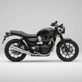 B Twinn stainless steel slip-on exhaust for Triumph Street Twin 900 motorcycle