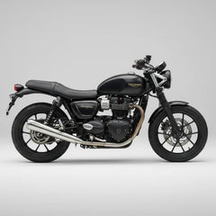 B Twinn stainless steel slip-on exhaust for Triumph Street Twin 900 motorcycle
