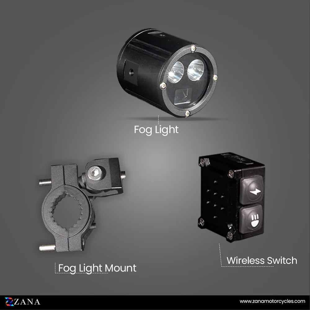 ZANA Fog Light ZFL-35 Universal LED Fog Lights with Dual Colour Beam, CNC Aluminium Body and IP68 Waterproof Design | Legendary Custom