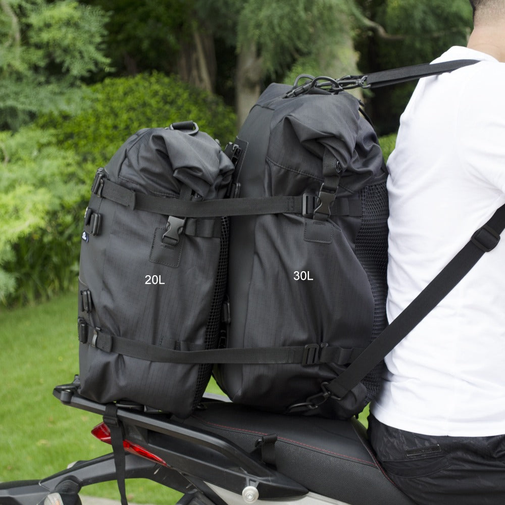 Moto Guard Motorcycle Tail Backpack Bag for Touring and Adventure Riding