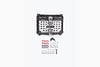 JB RACING TOP BOX 3D MESH 45L BLACK WITH BACK REST PAD