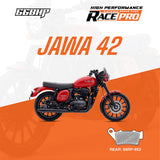 66BHP Race Pro Sintered Rear Brake Pad 66RP-953 for Jawa 42 high performance motorcycle braking upgrade