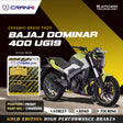 CRANK1 Ceramic Front Brake Pads for Bajaj Dominar 400 UG19 CRM8609