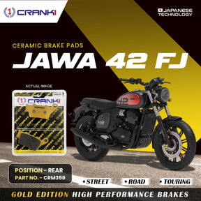 CRANK1 CRM359 ceramic rear brake pads for Jawa 42 FJ