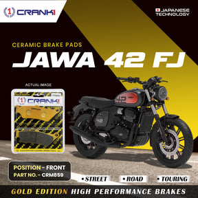 CRANK1 CRM859 ceramic front brake pads for Jawa 42 FJ