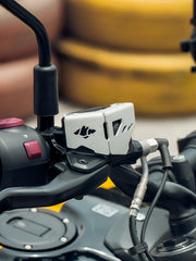 LEGUNDARY Custom tricorn front oil cap for Royal Enfield Guerrilla 450 silver aluminium CNC