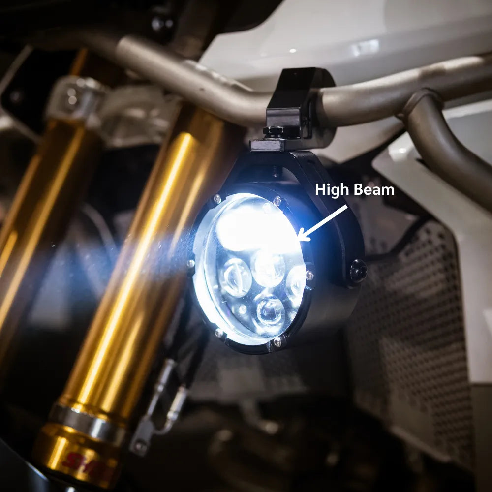 ZANA Fog Light ZFL-60 Universal 6 LED Motorcycle Fog Lights with Dual Colour Beam, Dimmer and Flasher Mode | Legendary Custom