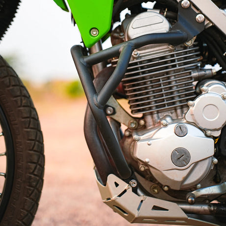 Legundary Custom Built Kawasaki KLX 230 Bellator Crash Guard Black CBU Version heavy-duty engine and body protection crash bar