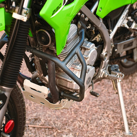 Legundary Custom Built Kawasaki KLX 230 Bellator Crash Guard Black CBU Version heavy-duty engine and body protection crash bar for adventure motorcycle