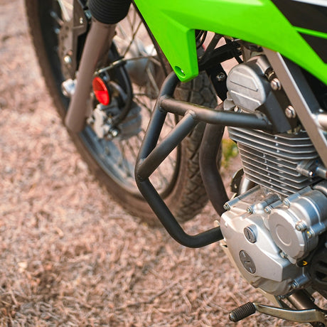 Legundary Custom Built Kawasaki KLX 230 Bellator Crash Guard Black CBU Version heavy-duty engine and body protection crash bar for adventure motorcycle