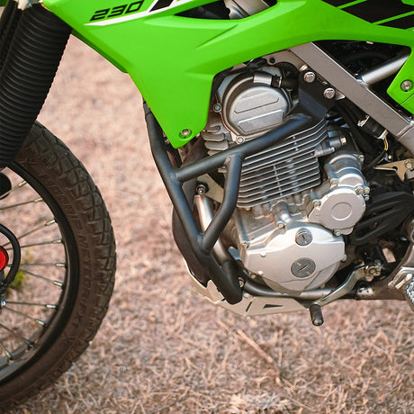 Legundary Custom Built Kawasaki KLX 230 Bellator Crash Guard Black CBU Version heavy-duty engine and body protection crash bar