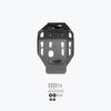 Legundary Custom Built Kawasaki KLX 230 Vambrace Bash Plate Black CKD Version heavy-duty engine protection skid plate for adventure riding