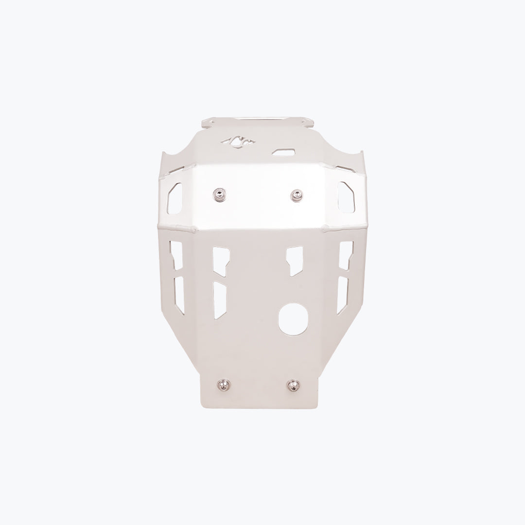 Kawasaki KLX 230 Vambrace Bash Plate Silver CBU Version heavy-duty mild steel skid plate for engine and chassis protection