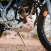 Kawasaki KLX 230 Vambrace Bash Plate Silver CBU Version heavy-duty mild steel skid plate for engine and chassis protection