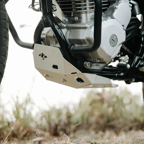 Legundary Custom Built Kawasaki KLX 230 Vambrace Bash Plate Silver CKD Version heavy-duty engine and chassis protection skid plate